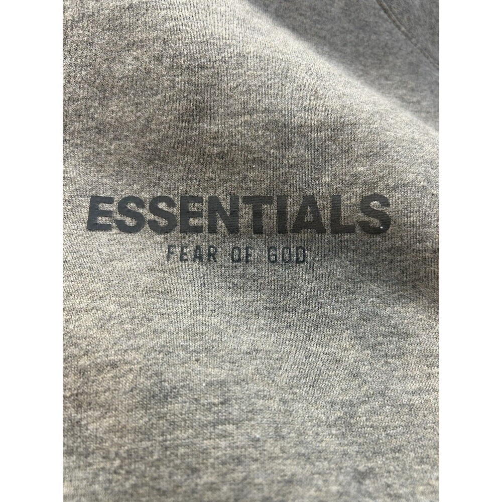 Essentials Fear of God Heavyweight Grey Hoodie Boxy Pullover Fleece Size XXL